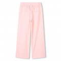 Flared poplin trousers KENZO KIDS for GIRL