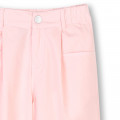 Flared poplin trousers KENZO KIDS for GIRL