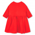 Flared puff-sleeved dress KENZO KIDS for GIRL