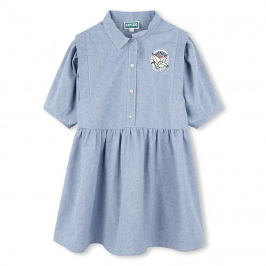 Vestido camisero de algodón KENZO KIDS para NIÑA