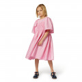 Embroidered cotton satin dress KENZO KIDS for GIRL