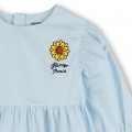 Two-colour flared dress KENZO KIDS for GIRL