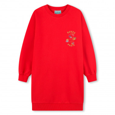 Vestido recto con bordados KENZO KIDS para NIÑA