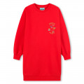 Straight-cut embroidered dress KENZO KIDS for GIRL