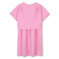 2-in-1 Logo print dress KENZO KIDS for GIRL