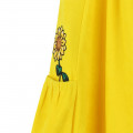 Fleece dress with embroideries KENZO KIDS for GIRL