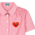 Striped cotton shirt-dress KENZO KIDS for GIRL