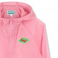 Water-repellent windbreaker KENZO KIDS for GIRL