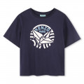 T-shirt with logo print KENZO KIDS for GIRL