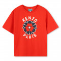 T-shirt with logo print KENZO KIDS for GIRL