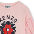 T-Shirt aus zwei Materialien KENZO KIDS Für MÄDCHEN