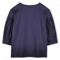 T-Shirt aus zwei Materialien KENZO KIDS Für MÄDCHEN