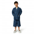 Printed denim jacket KENZO KIDS for UNISEX
