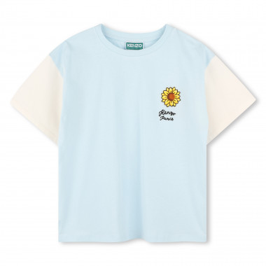 T-shirt à manches contrastées KENZO KIDS pour GARCON