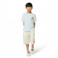 T-shirt with contrast sleeves KENZO KIDS for BOY