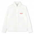 Embroidered cotton shirt KENZO KIDS for BOY