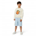 Embroidered Bermuda shorts KENZO KIDS for BOY