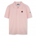 Polo with patch and embroidery KENZO KIDS for UNISEX