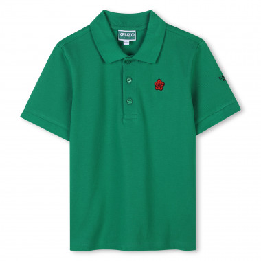 Polo avec badge et broderie KENZO KIDS pour UNISEXE