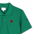 Polo with patch and embroidery KENZO KIDS for UNISEX
