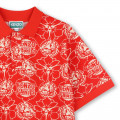 Printed cotton piqué polo KENZO KIDS for BOY