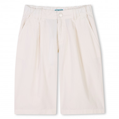 Plain cotton Bermuda shorts KENZO KIDS for BOY