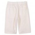 Plain cotton Bermuda shorts KENZO KIDS for BOY