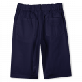 Plain cotton Bermuda shorts KENZO KIDS for BOY