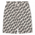 Printed Bermuda jogging shorts KENZO KIDS for BOY