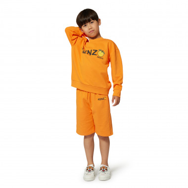 Bermuda de jogging en molleton KENZO KIDS pour GARCON