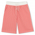 Striped cotton Bermuda shorts KENZO KIDS for BOY