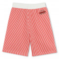 Striped cotton Bermuda shorts KENZO KIDS for BOY