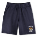 Fleece Bermuda jogging shorts KENZO KIDS for BOY