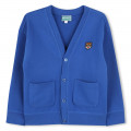 Cotton fleece cardigan KENZO KIDS for UNISEX