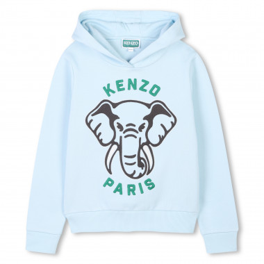 Sweat-shirt à capuche éléphant KENZO KIDS pour GARCON