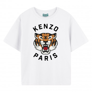 T-shirt en coton avec imprimé KENZO KIDS pour GARCON