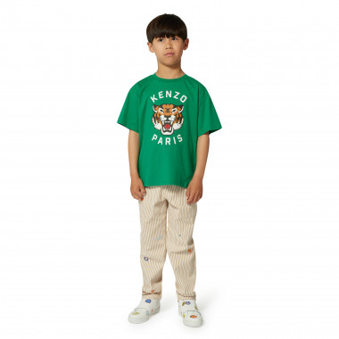 T-shirt en coton avec imprimé KENZO KIDS pour GARCON