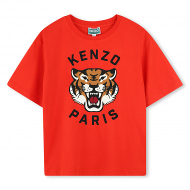 T-shirt en coton avec imprimé KENZO KIDS pour GARCON
