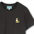 Cotton T-shirt with badge KENZO KIDS for UNISEX