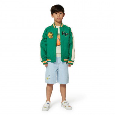 Blouson en satin de coton KENZO KIDS pour GARCON