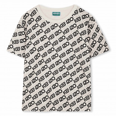 T-shirt imprimé en coton KENZO KIDS pour GARCON