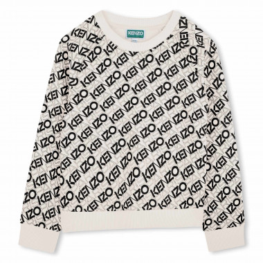 Sweat-shirt imprimé coton KENZO KIDS pour GARCON