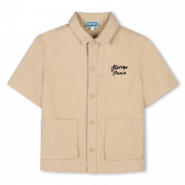 Chemise manches courtes coton KENZO KIDS pour GARCON