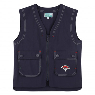 Veste sans manche zippée KENZO KIDS pour GARCON