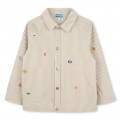 Striped cotton twill jacket KENZO KIDS for UNISEX