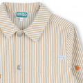 Striped cotton twill jacket KENZO KIDS for UNISEX