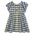 Chequered cotton dress KENZO KIDS for GIRL
