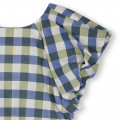 Chequered cotton dress KENZO KIDS for GIRL