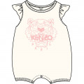 Cotton jersey romper KENZO KIDS for GIRL