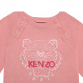 Strampler aus Baumwoll-Strick KENZO KIDS Für MÄDCHEN